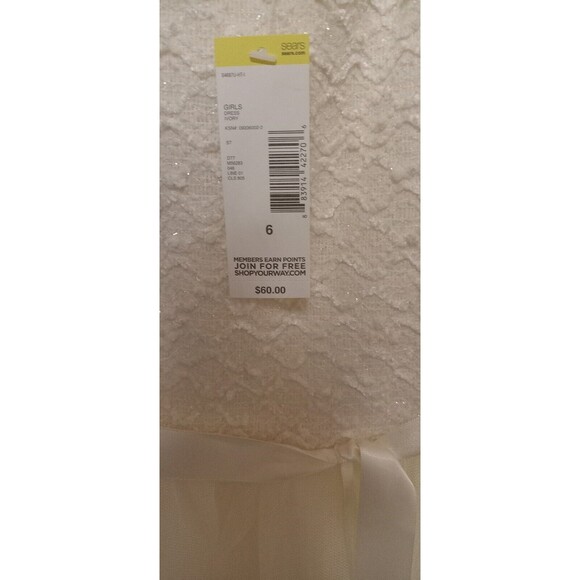 Lilt Girls Ivory Chiffon Taffeta Tulle formal recital Wedding Dress size 6 NWT - Picture 2 of 7